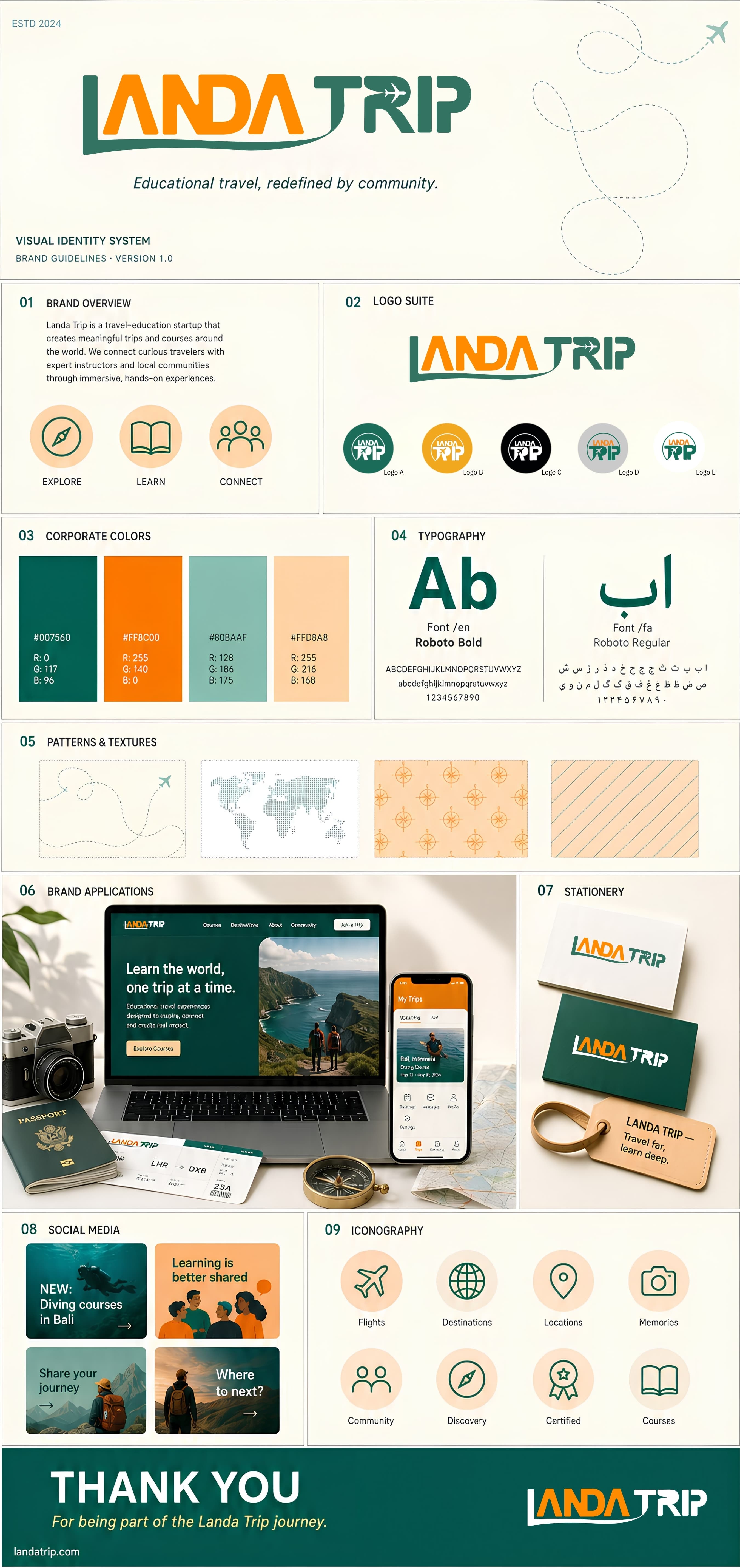 Landa Academy mentoring brand identity